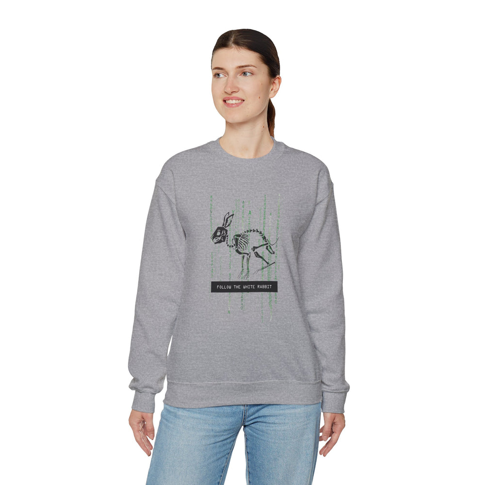 FOLLOW THE WHITE RABBIT SWEATSHIRT