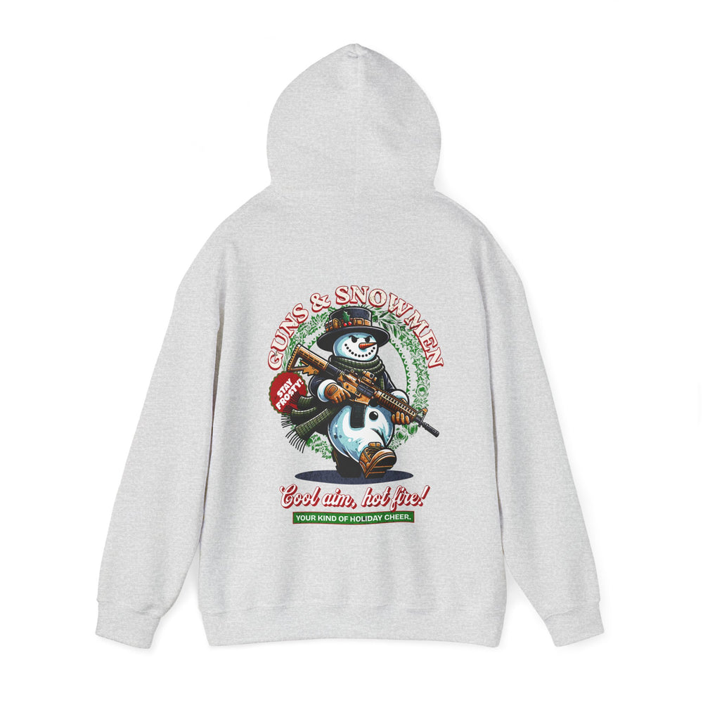 GUNS AND SNOWMEN XMAS HOODIE