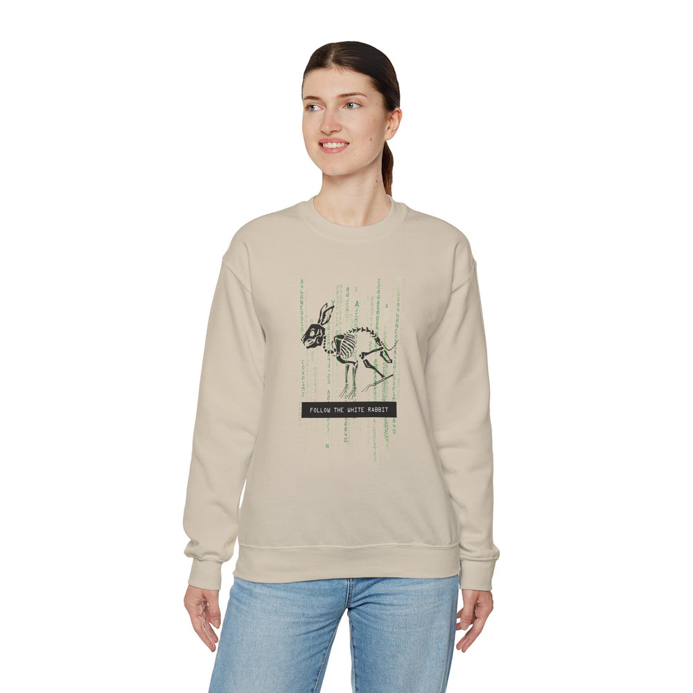 FOLLOW THE WHITE RABBIT SWEATSHIRT