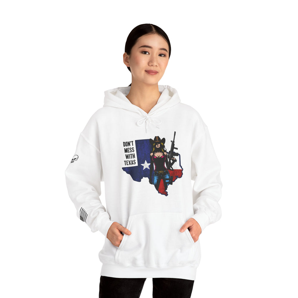 DON'T MESS WITH TEXAS STATE COWGIRL HOODIE