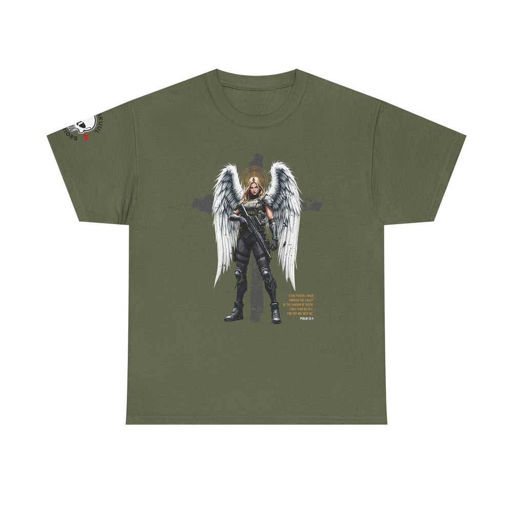 FEMALE ARCHANGEL PSALM 23:4 T SHIRT