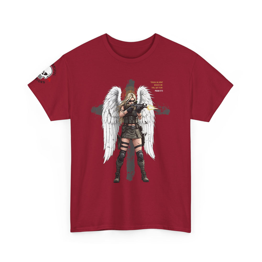 FEMALE ARCHANGEL PSALM 27:3 T SHIRT