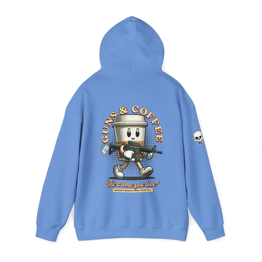 GUNS AND COFFEE VINTAGE HOODIE