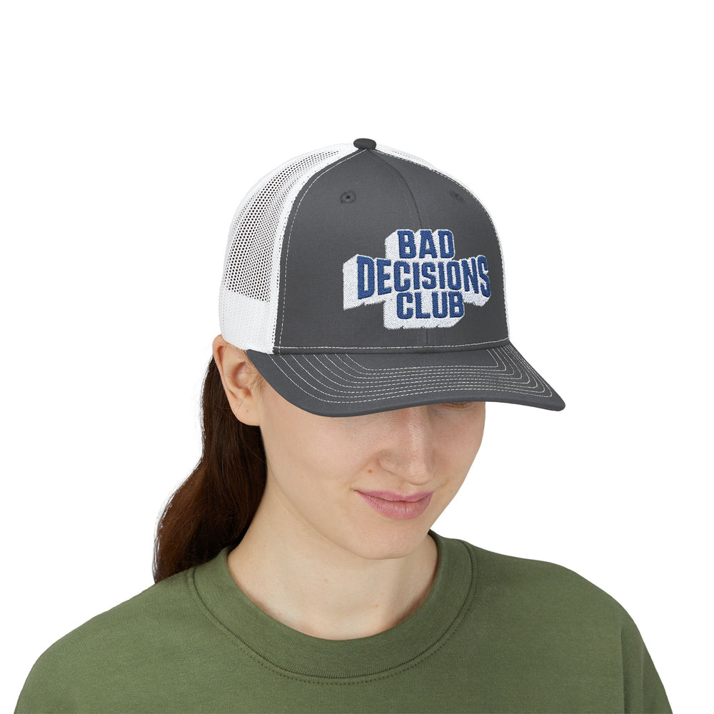 BAD DECISIONS CLUB SNAP TRUCKER HAT