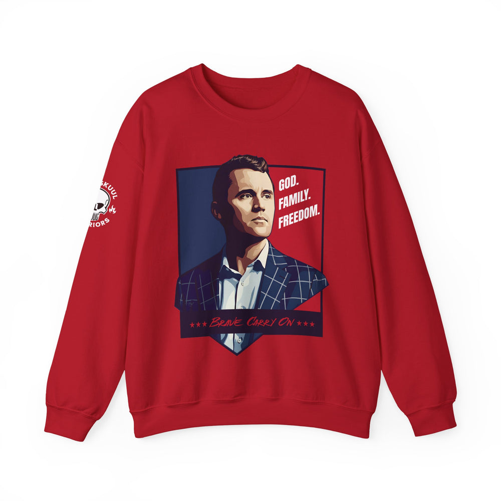 GOD. FAMILY. FREEDOM CHARLIE KIRK SWEATSHIRT
