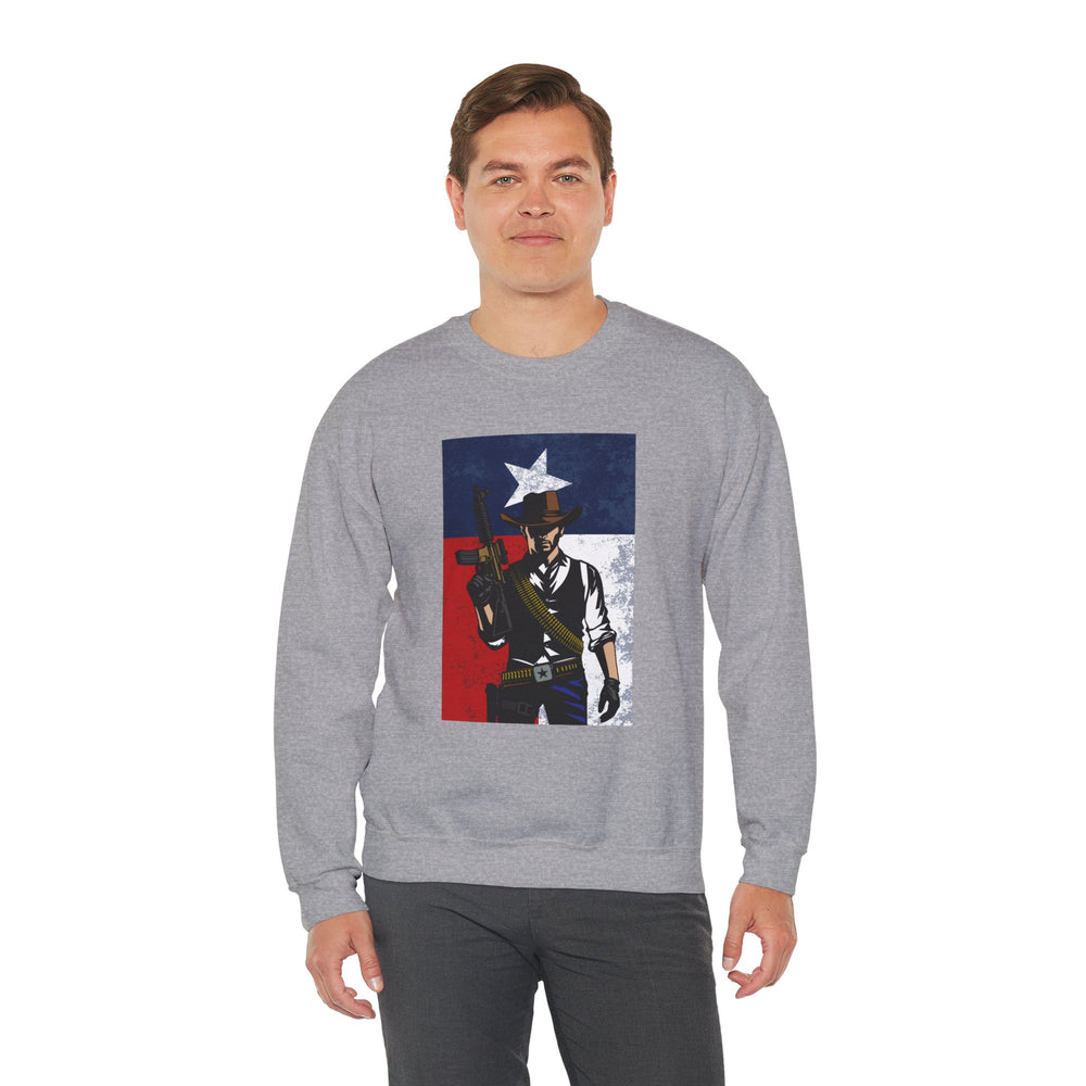 COWBOY TEXAS FLAG SWEATSHIRT