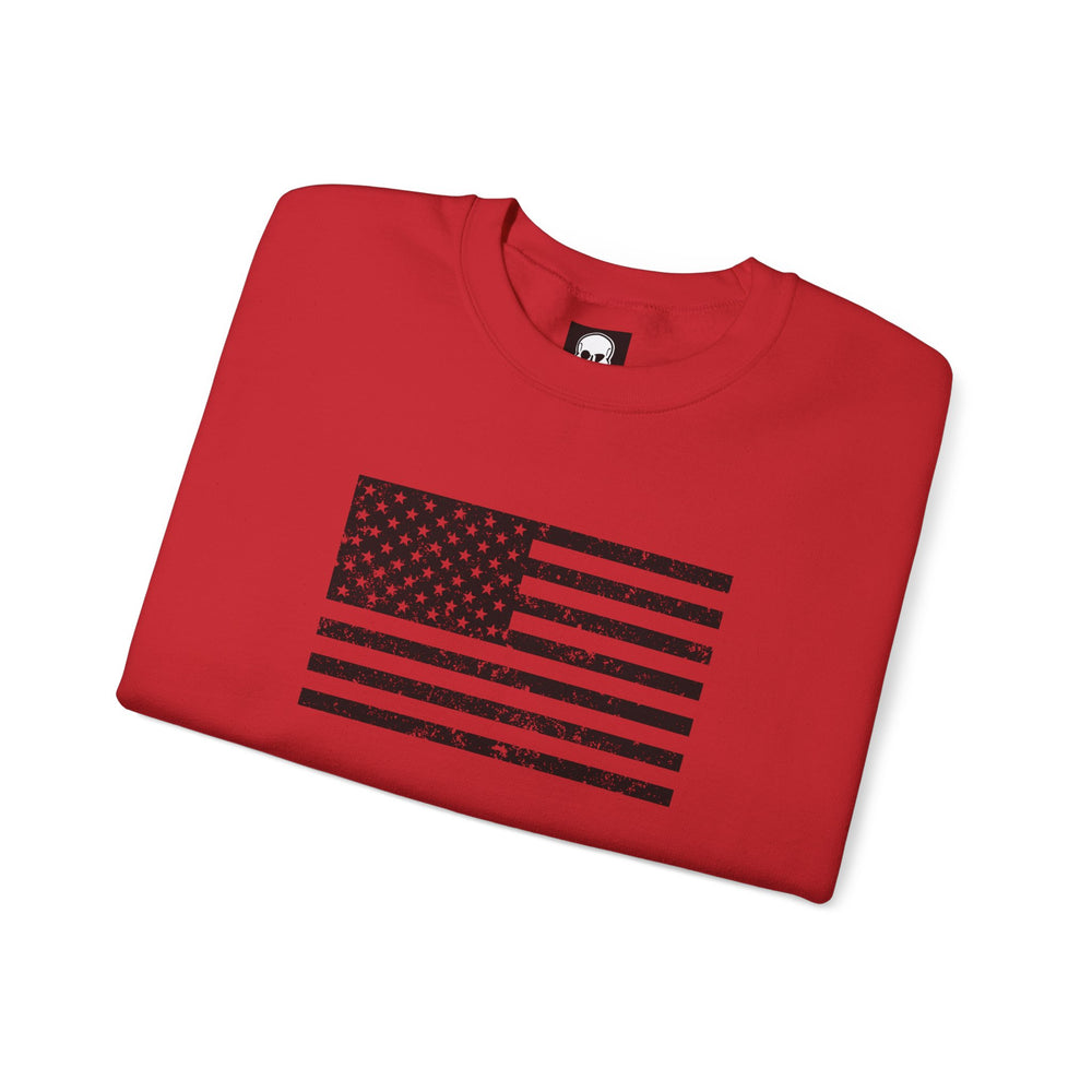 USA GRUNGE FLAG SWEATSHIRT