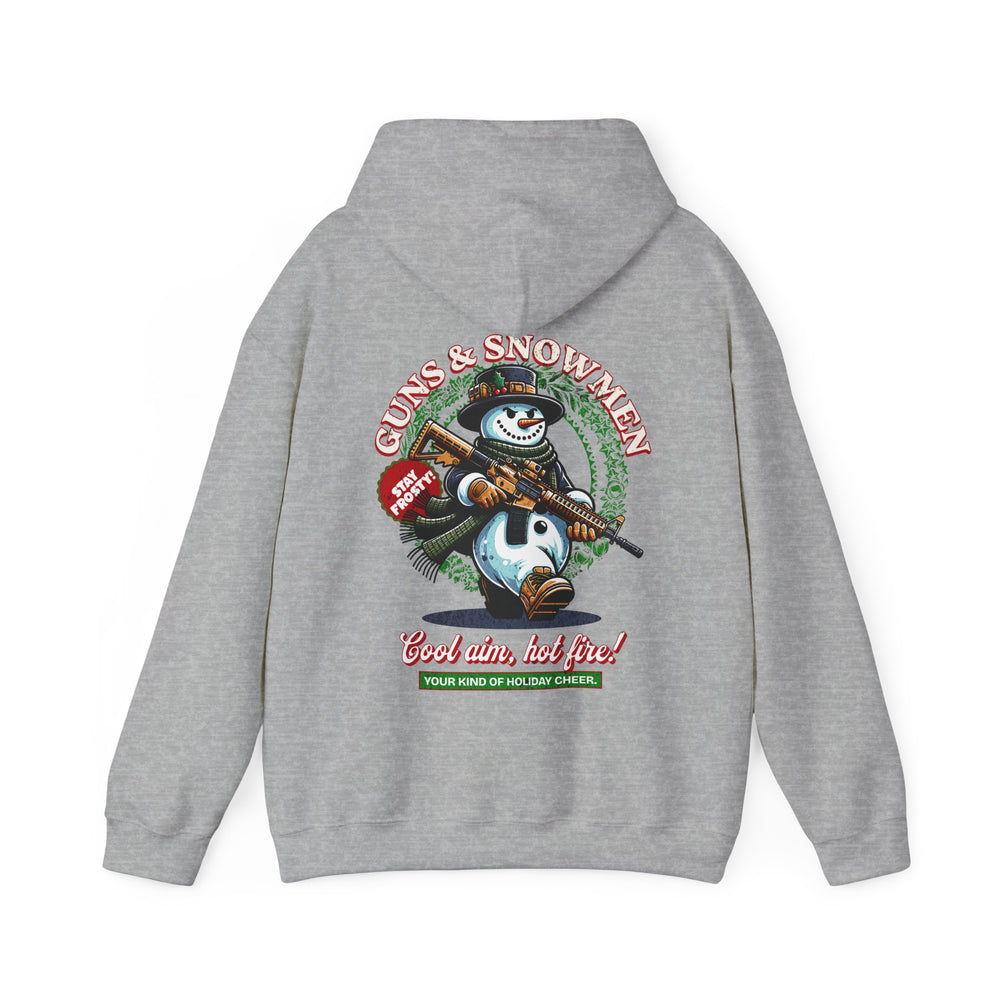 GUNS AND SNOWMEN XMAS HOODIE