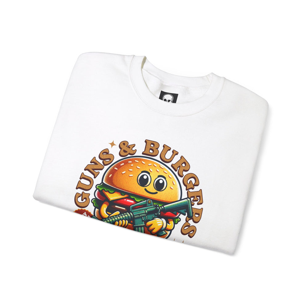 GUNS AND BURGERS VINTAGE SWEATSHIRT