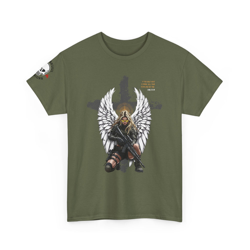 FEMALE ARCHANGEL LUKE 22:36 T SHIRT