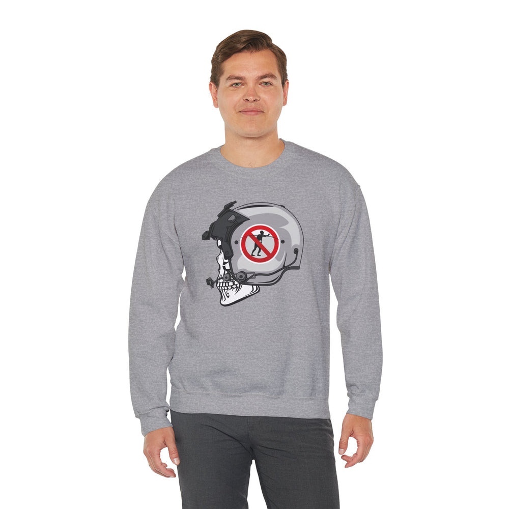 NO ZOMBIE RIDES SWEATSHIRT