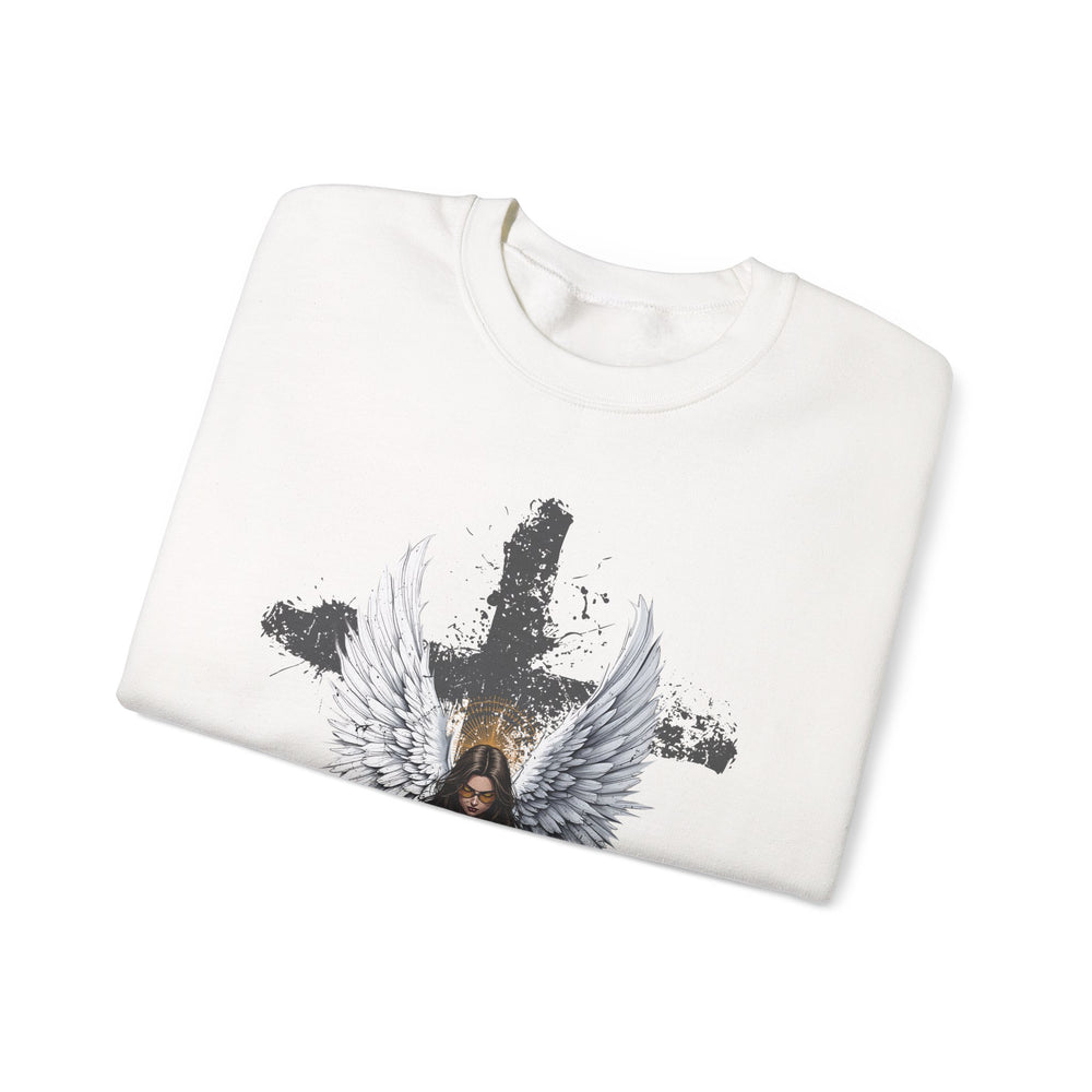 FEMALE ARCHANGEL PSALM 144:1 SWEATSHIRT