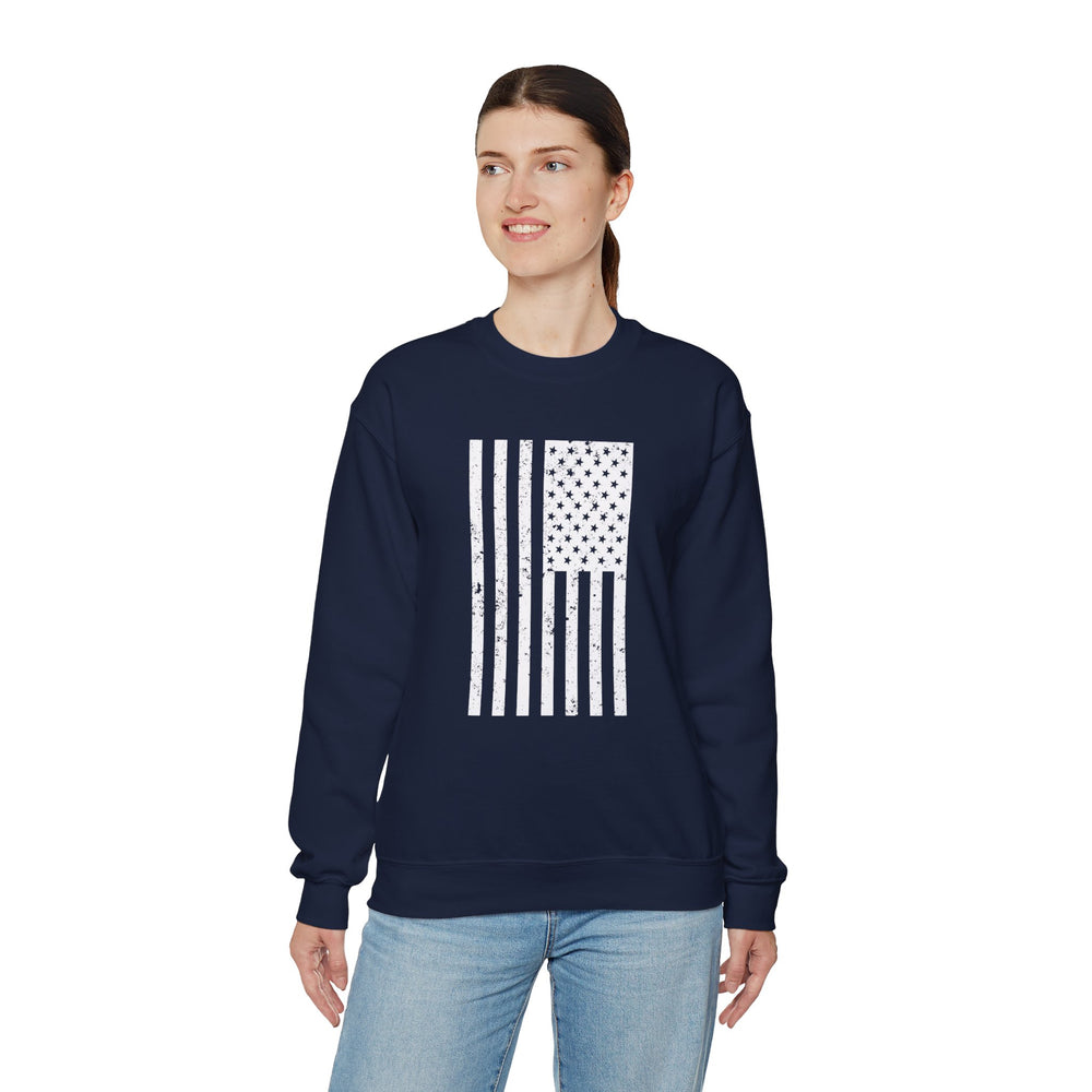 VERTICAL USA GRUNGE FLAG SWEATSHIRT