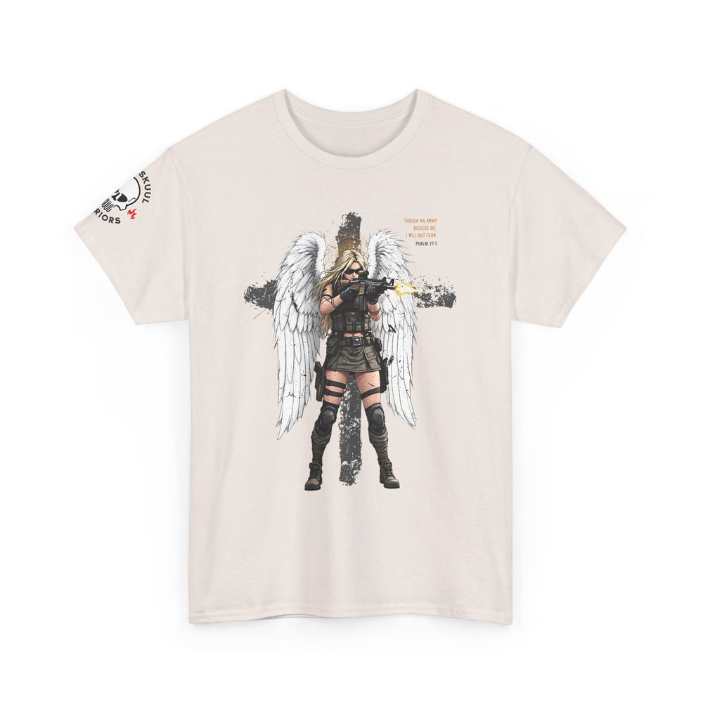 FEMALE ARCHANGEL PSALM 27:3 T SHIRT