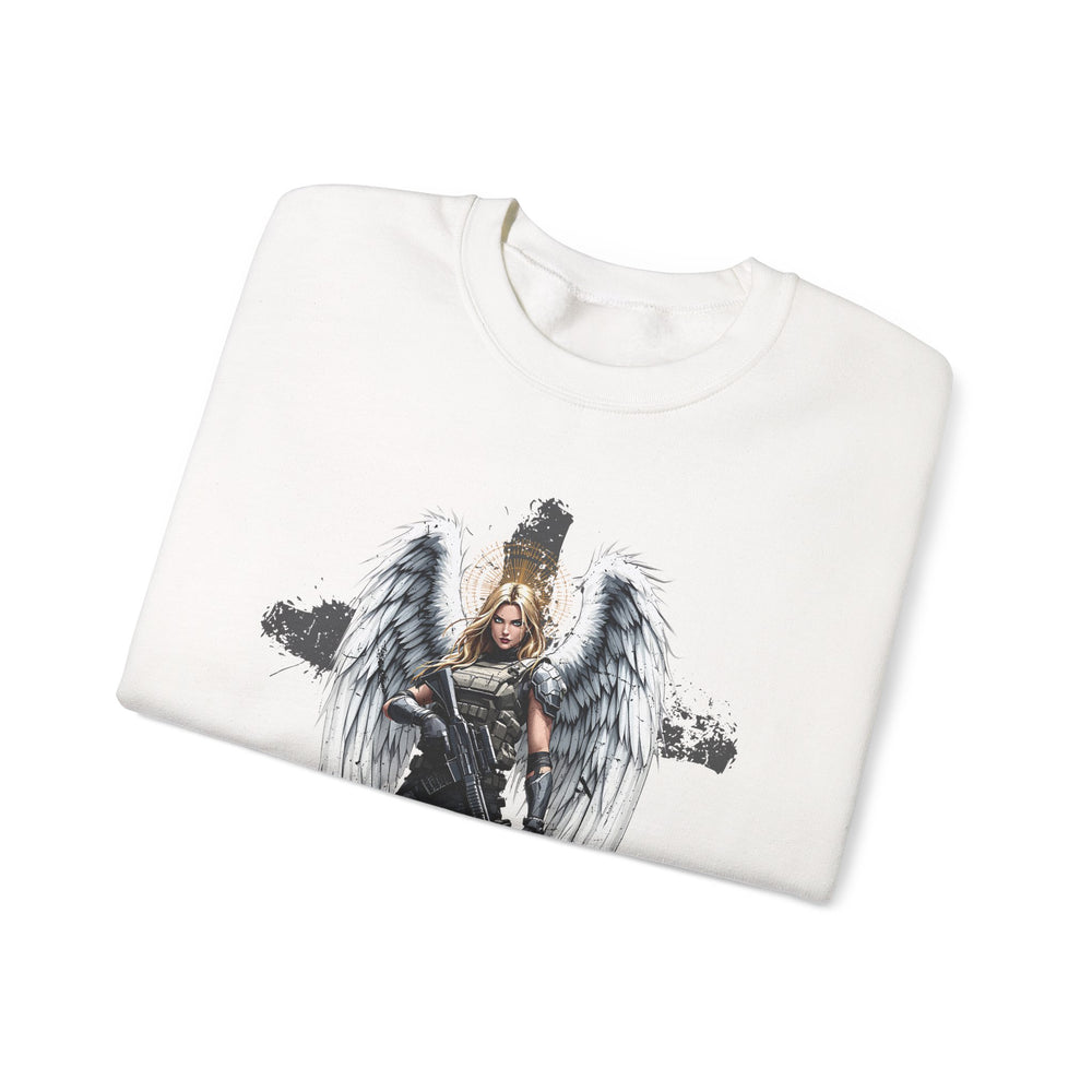 FEMALE ARCHANGEL PSALM 23:4 SWEATSHIRT