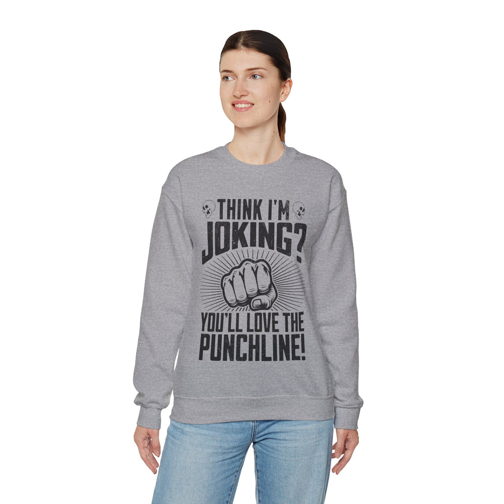 KISS THE PUNCHLINE SWEATSHIRT