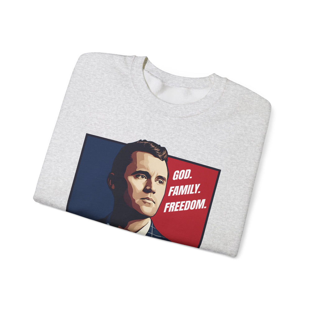 GOD. FAMILY. FREEDOM CHARLIE KIRK SWEATSHIRT
