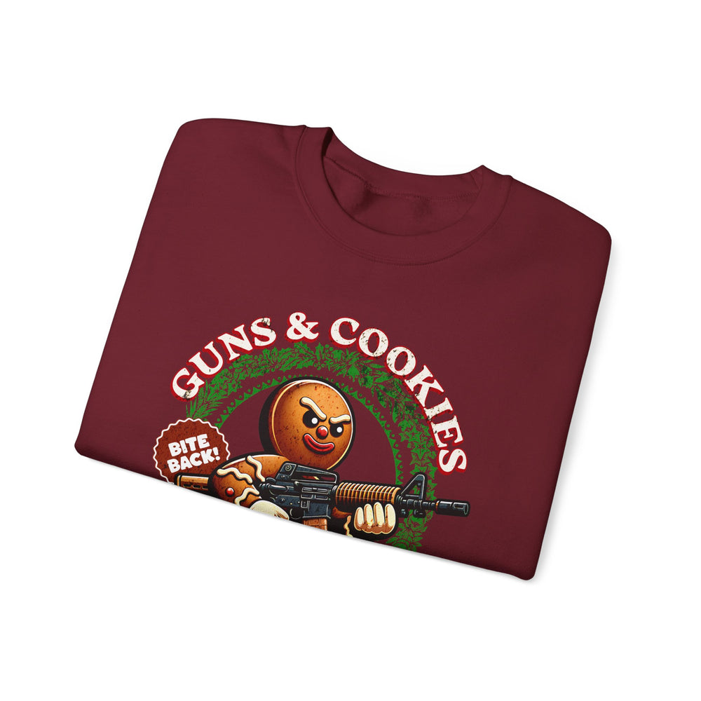 GUNS AND COOKIES XMAS SWEATSHIRT