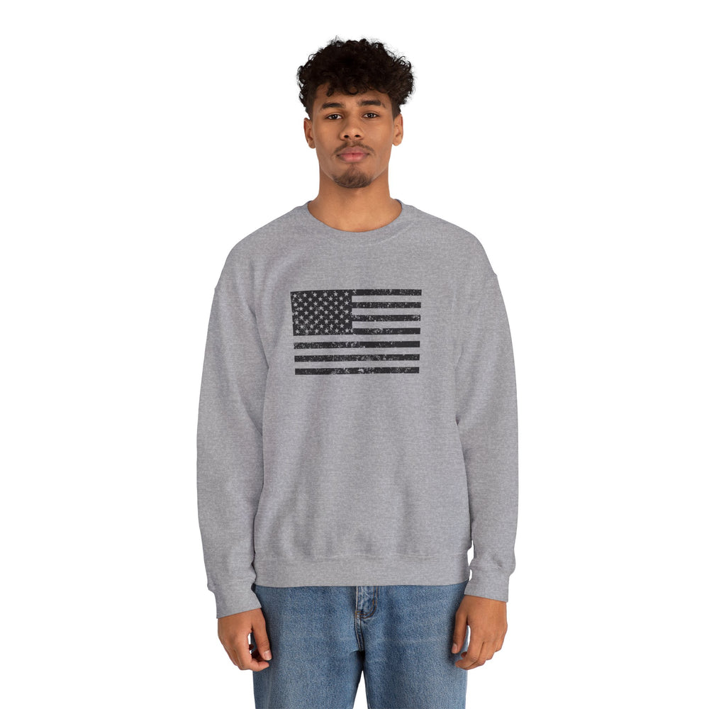 USA GRUNGE FLAG SWEATSHIRT