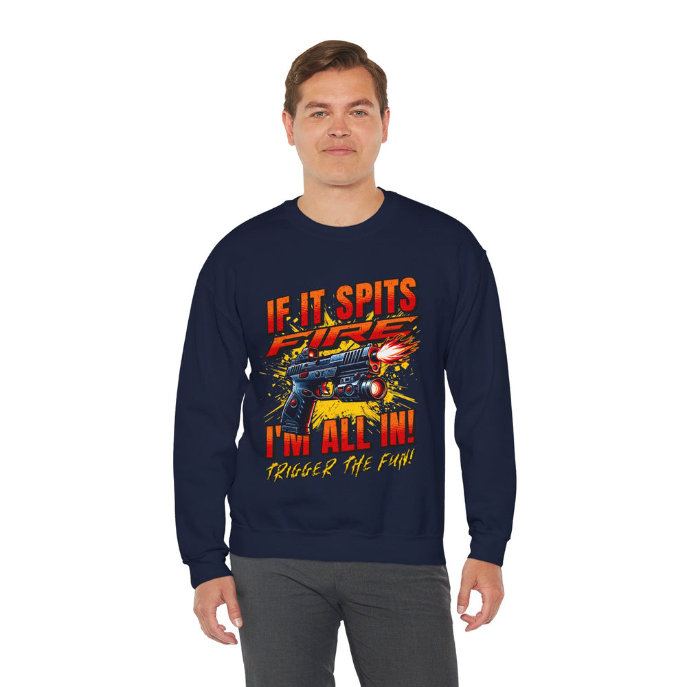 TACTICAL GUN SPITTING SWEATSHIRT