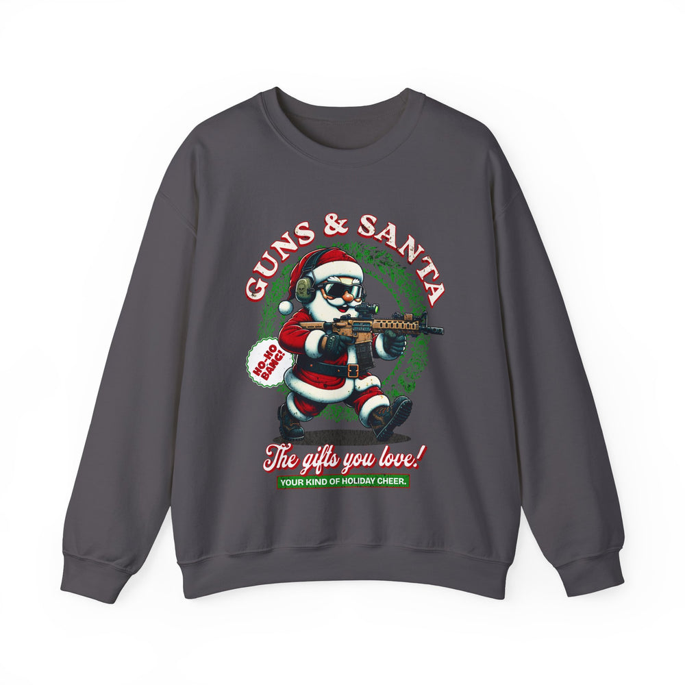 GUNS AND SANTA SWEATSHIRT