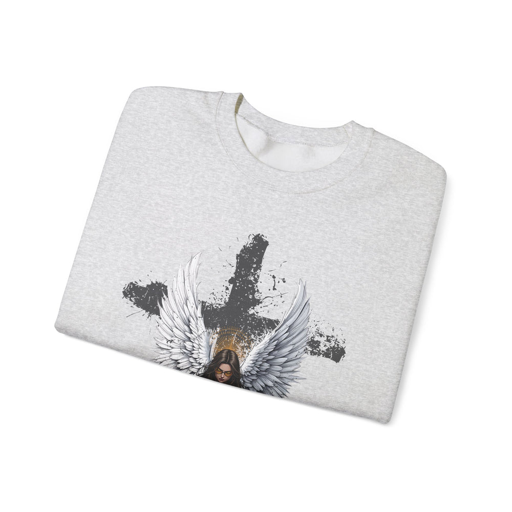 FEMALE ARCHANGEL PSALM 144:1 SWEATSHIRT