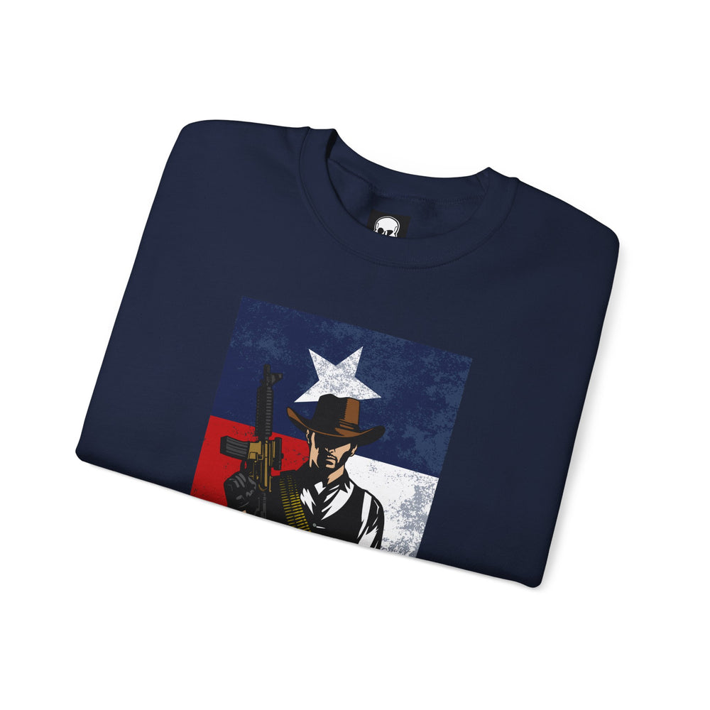 COWBOY TEXAS FLAG SWEATSHIRT