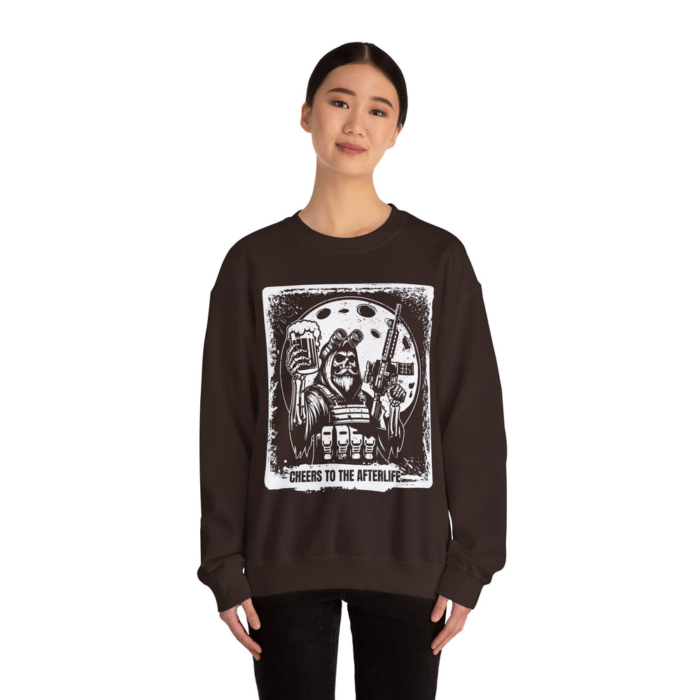 CHEERS TO THE AFTERLIFE GRUNGE SWEATSHIRT