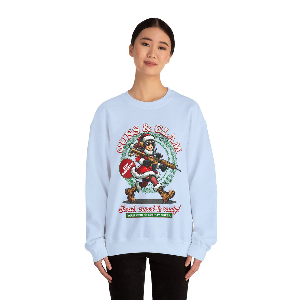 GUNS AND GLAM XMAS SWEATSHIRT