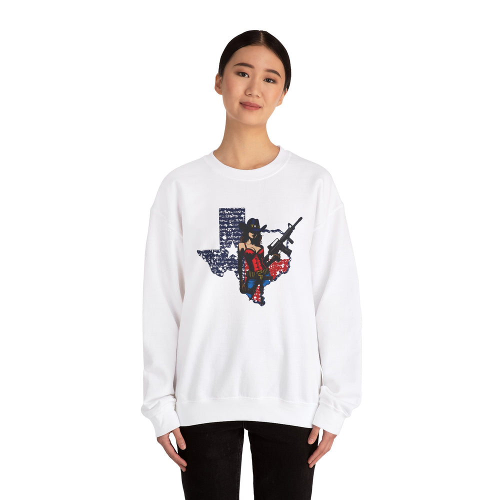 COWGIRL TEXAS STATE SWEATSHIRT