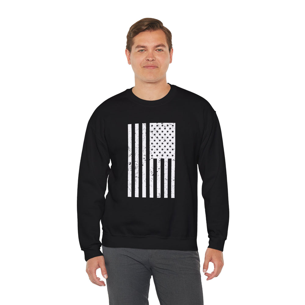 VERTICAL USA GRUNGE FLAG SWEATSHIRT