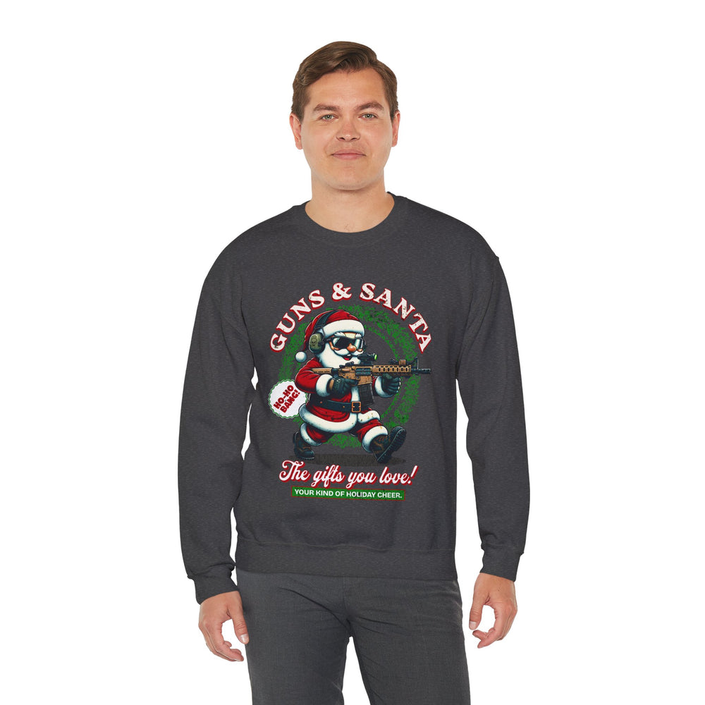 GUNS AND SANTA SWEATSHIRT