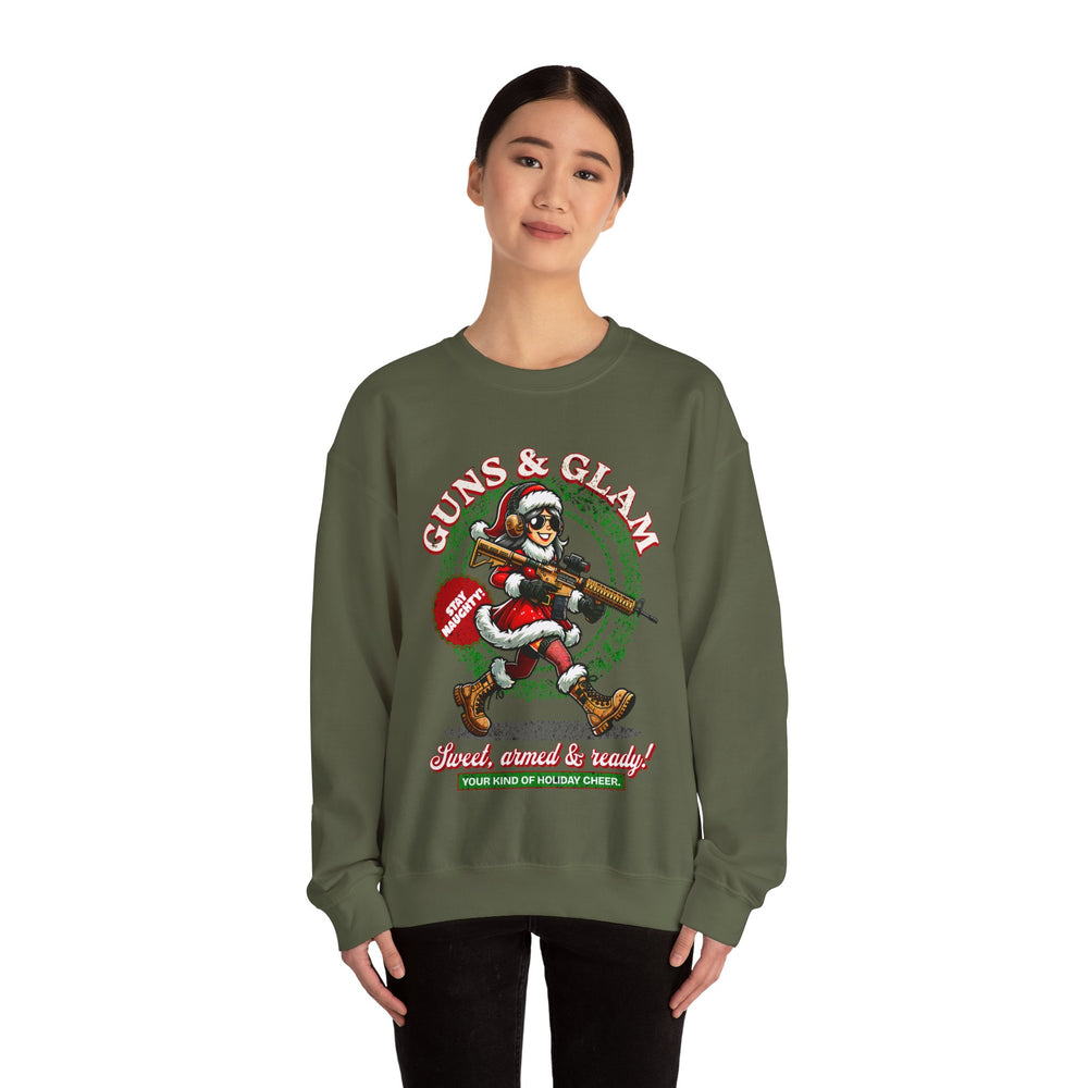 GUNS AND GLAM XMAS SWEATSHIRT