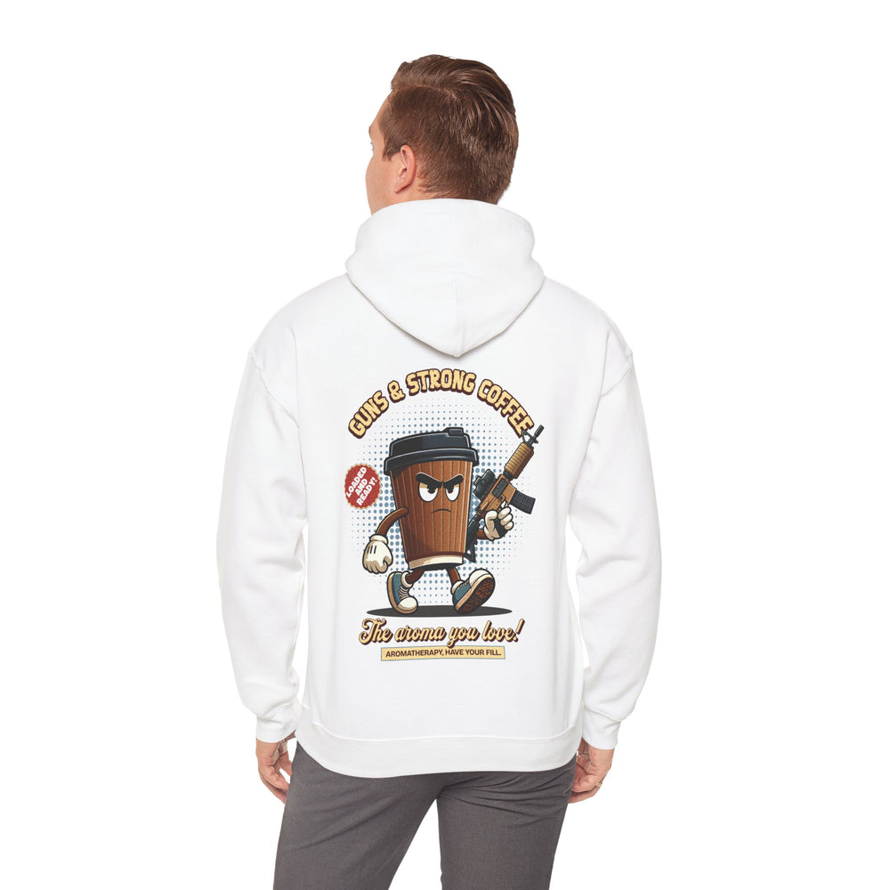 GUNS AND STRONG COFFEE HOODIE