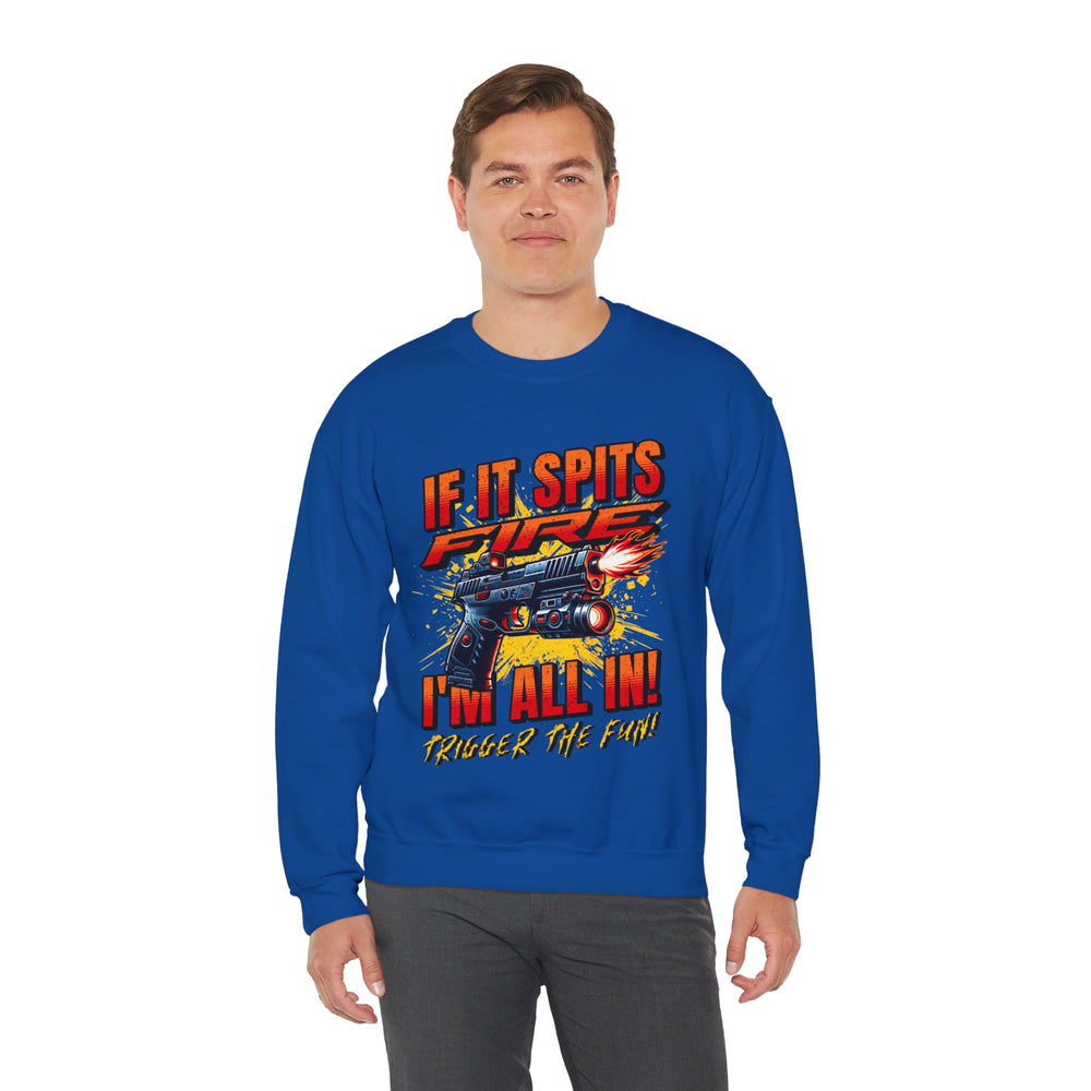 TACTICAL GUN SPITTING SWEATSHIRT