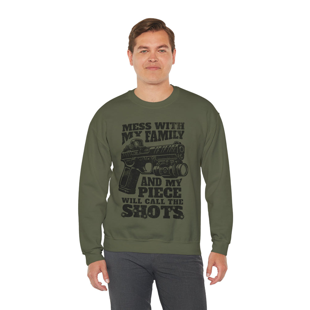 CALLING THE SHOTS SWEATSHIRT