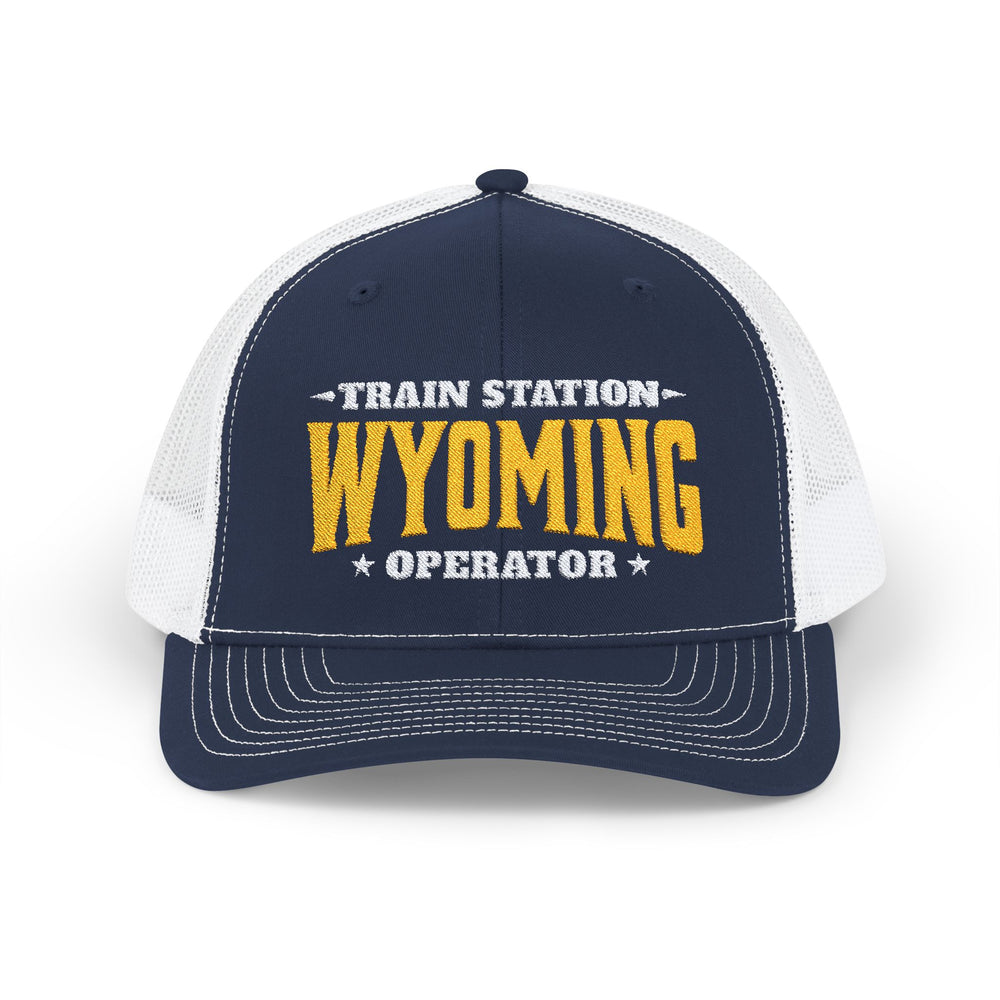 TRAIN STATION WYOMING SNAP TRUCKER HAT
