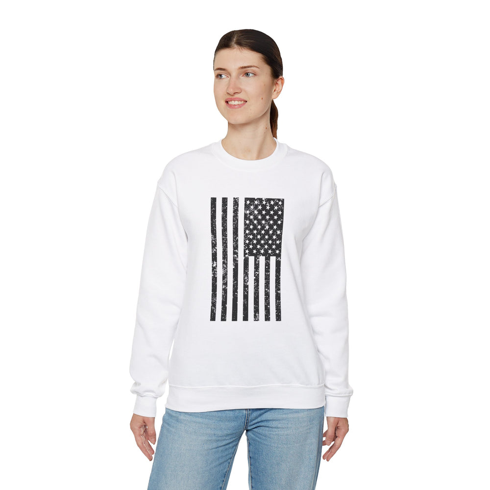 VERTICAL USA GRUNGE FLAG SWEATSHIRT