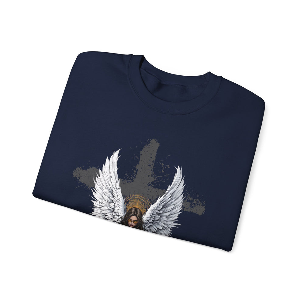 FEMALE ARCHANGEL PSALM 144:1 SWEATSHIRT