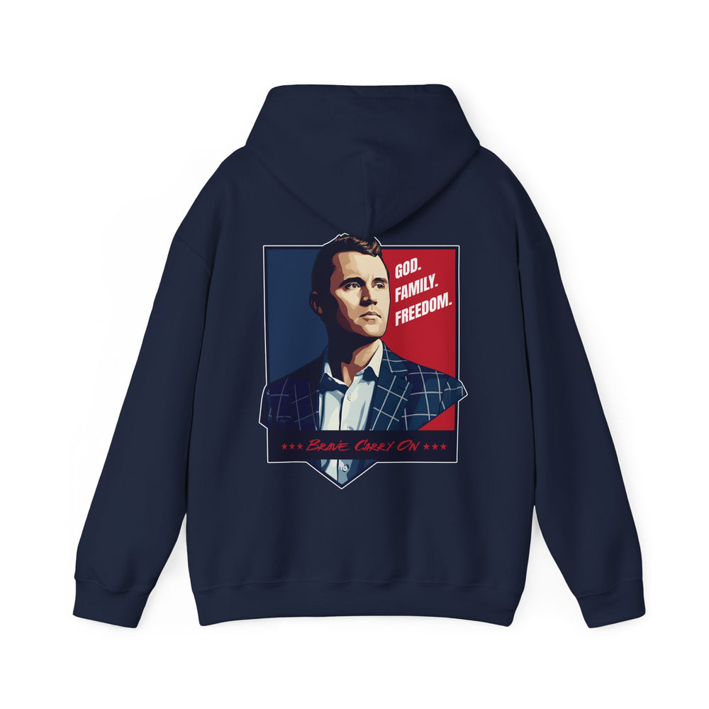 GOD. FAMILY. FREEDOM CHARLIE KIRK HOODIE