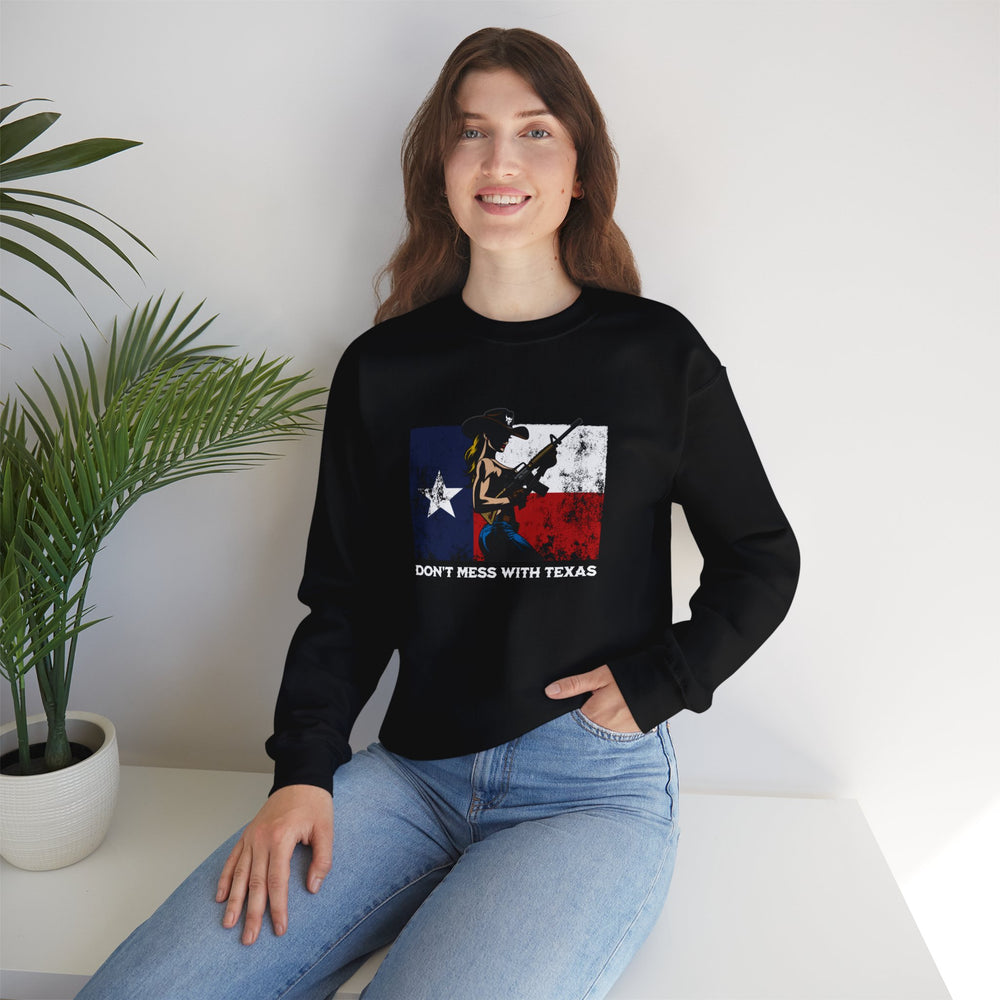 DON'T MESS WITH TEXAS COWGIRL SWEATSHIRT