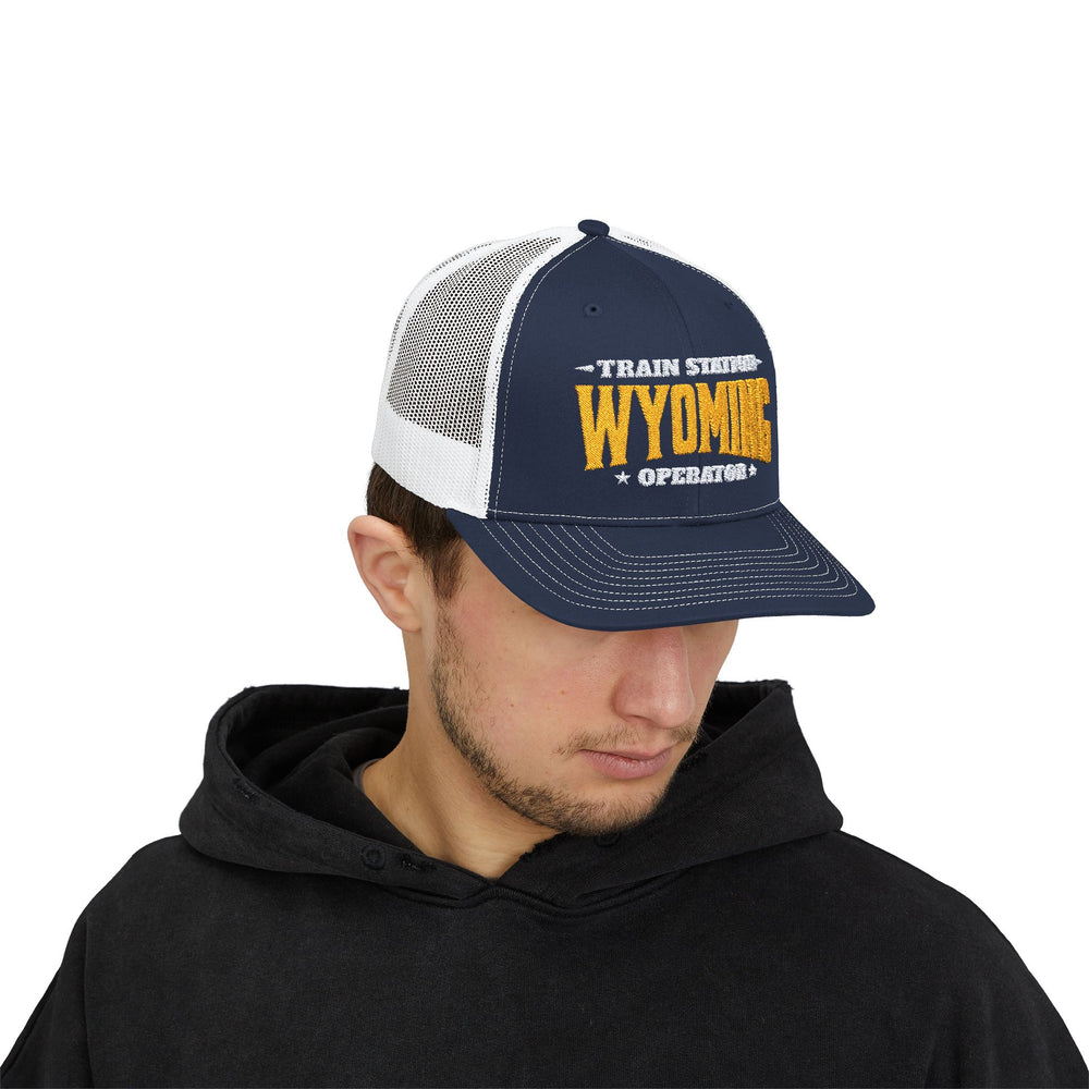 TRAIN STATION WYOMING SNAP TRUCKER HAT