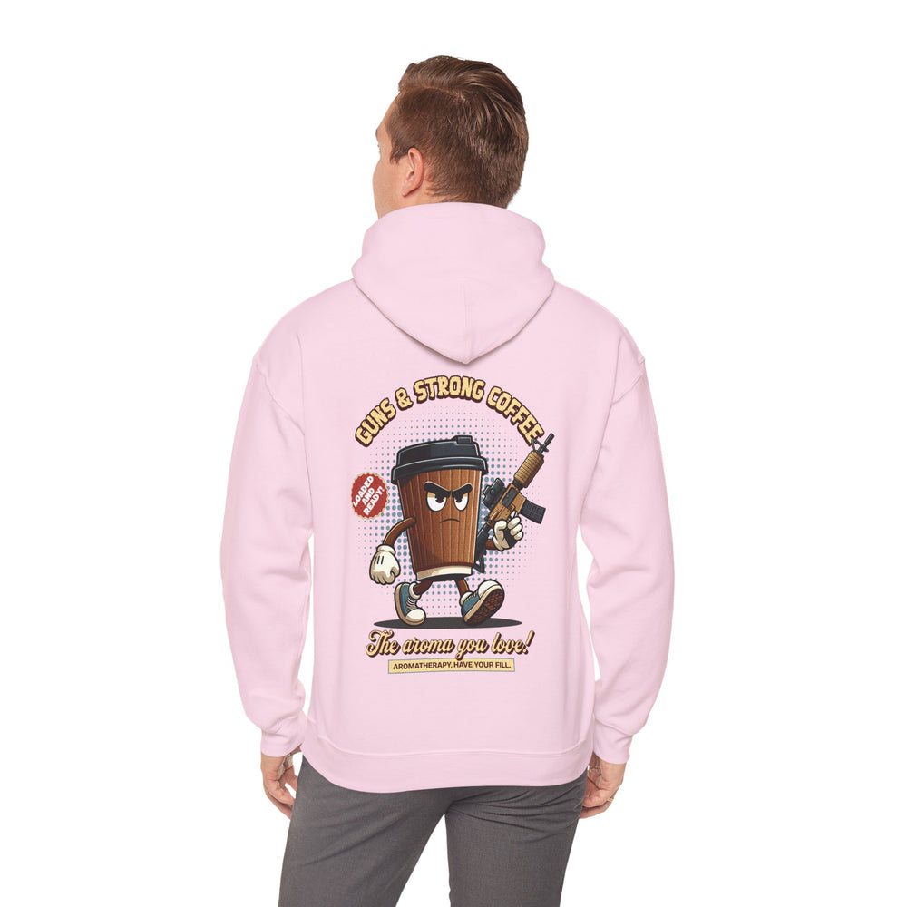 GUNS AND STRONG COFFEE HOODIE