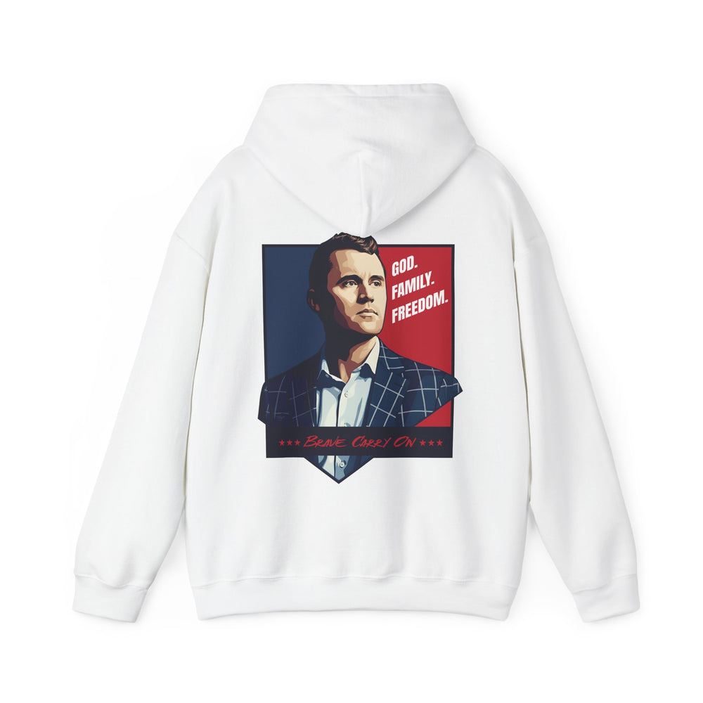 GOD. FAMILY. FREEDOM CHARLIE KIRK HOODIE