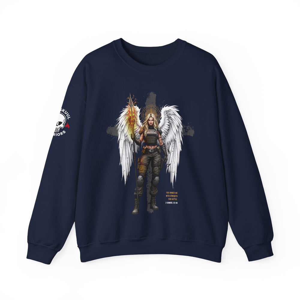 FEMALE ARCHANGEL 2 SAMUEL 22:40 SWEATSHIRT