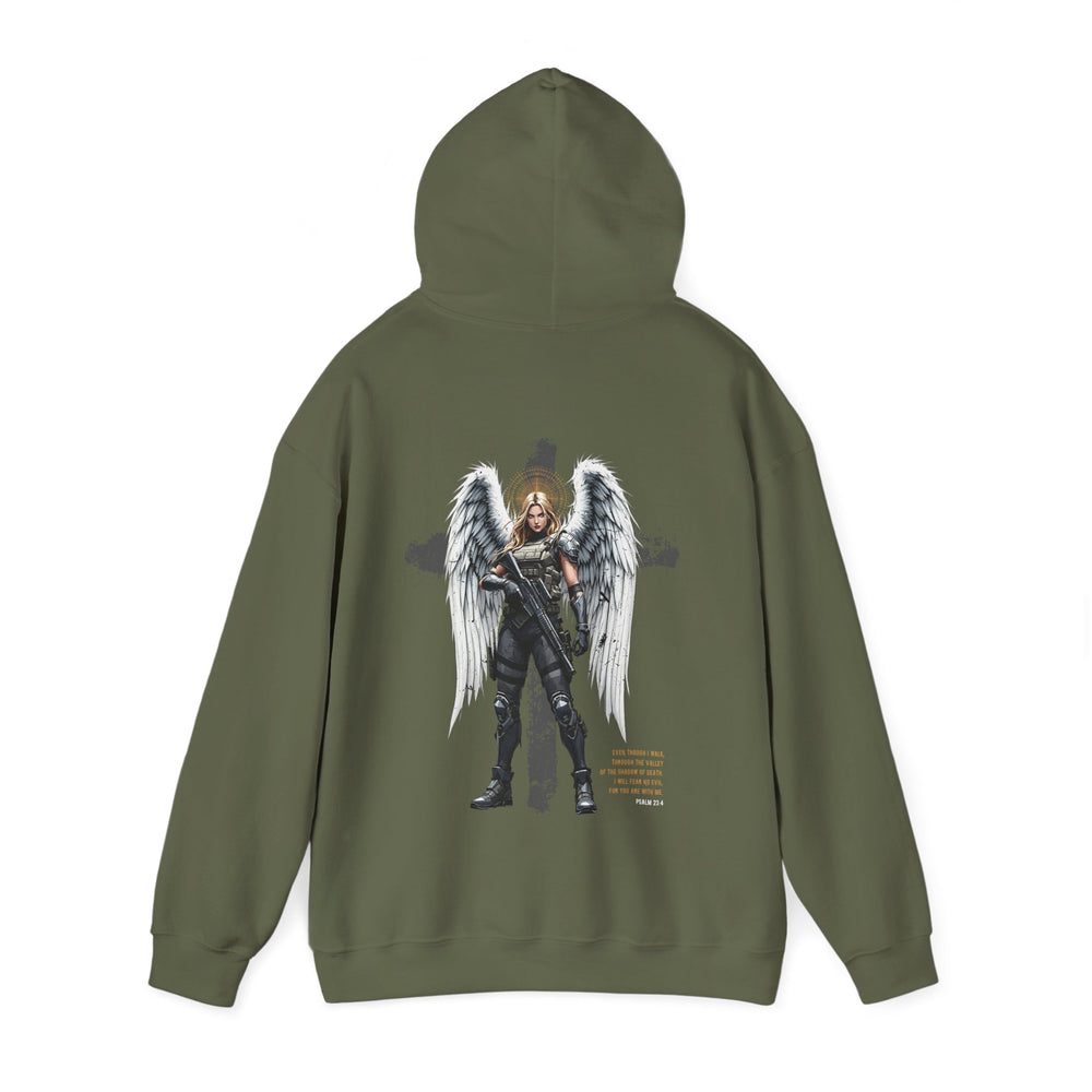 FEMALE ARCHANGEL PSALM 23:4 HOODIE
