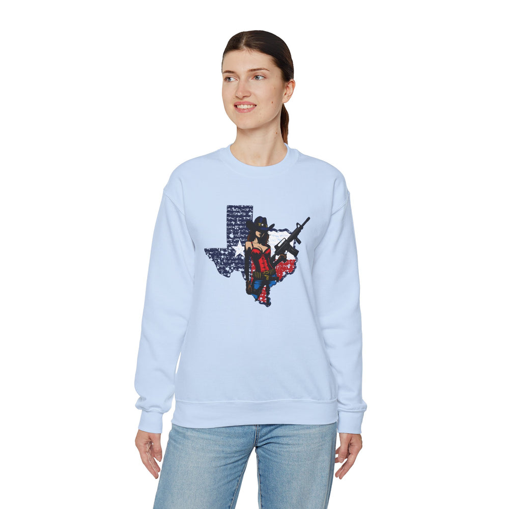 COWGIRL TEXAS STATE SWEATSHIRT