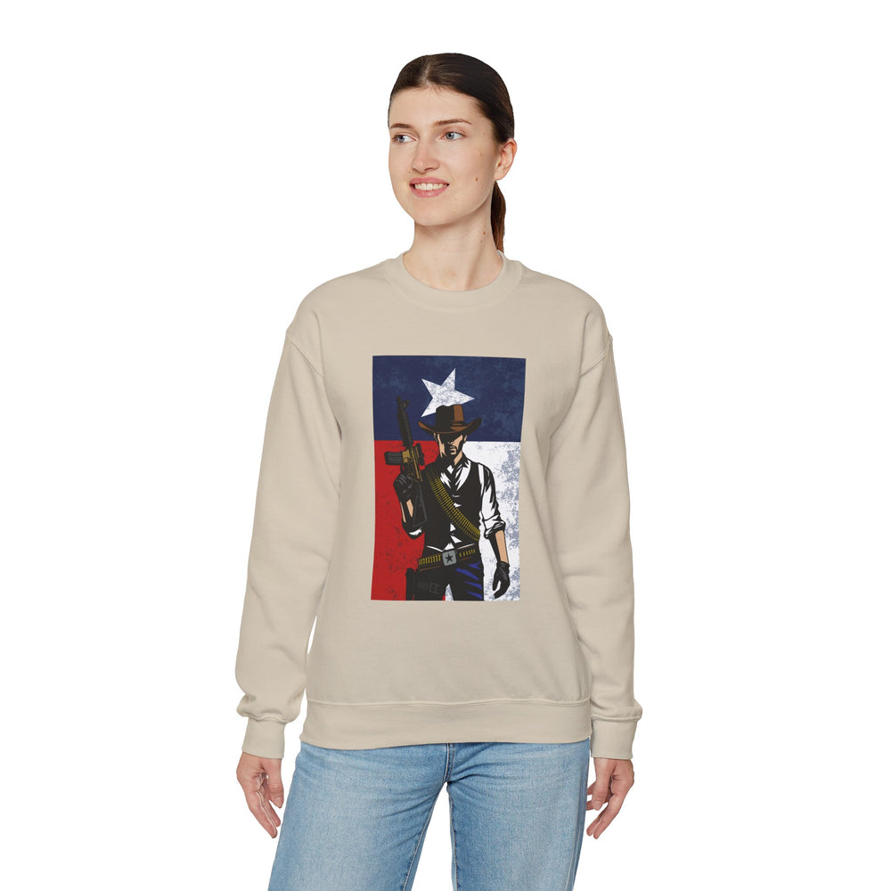 COWBOY TEXAS FLAG SWEATSHIRT