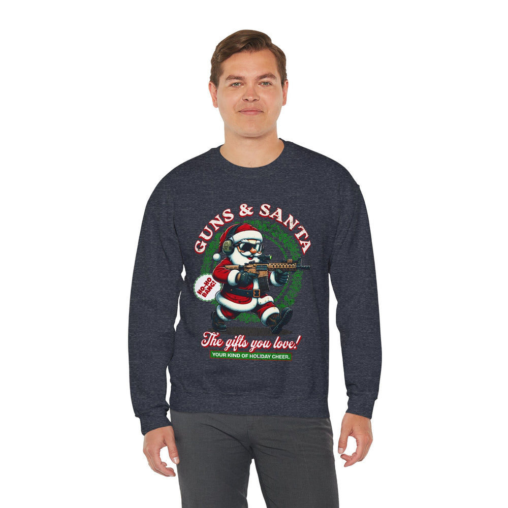 GUNS AND SANTA SWEATSHIRT