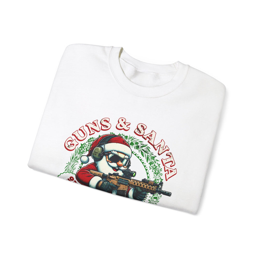 GUNS AND SANTA SWEATSHIRT